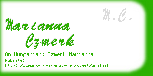 marianna czmerk business card